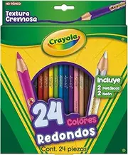 Crayola 24 Coloured Pencils, Long-Lasting, Pre-Sharpened, 24 Bright Colors, Durable, Strong Leads, Art and Craft, Premium Quality, Perfect for Back to School, Sketching, Coloring and Drawing