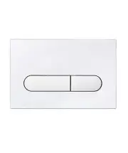 New Seima Series 500 Dual Toilet Flush Buttons Matte White FLUSH PLATE 500 19227