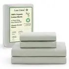 LANE LINEN Bedsheets King Size Bed - 4Pc 100% Organic Cotton King Bed Sheet S...