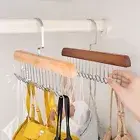 Wooden Clothes Hanger Women Storage Bra Hanger Men Tie Belt Hanger Belt Rack