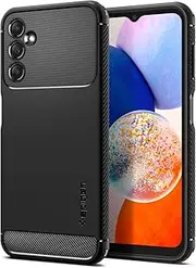SPIGEN Rugged Armor Case Designed for Samsung Galaxy A14 5G (2023) Resilient Ultra Soft Cover - Black