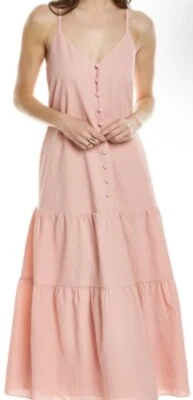 Ted Baker London Luann Coral Pink Maxi Dress Sz 2 NWT $260