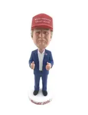 Donald Trump Presidential Bobblehead with MAGA Hat