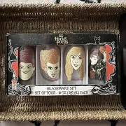 Hocus Pocus Sanderson Sisters Glasses 4pc Set Barware Highball 10oz Disney