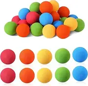 DONHUA 10pcs Foam Mini Hockey Balls for Kids Indoor Training, Colorful Soft Foam Ball Sports Assorted Colors, 2 Inch Floor Balls for Mini Stick Nets Party