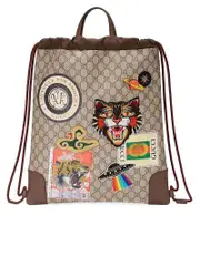 Gucci Courrier Soft GG Supreme Drawstring Backpack