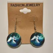 ANGELS (#5) Double sided Pendant Charm Dangle Earrings / hooks