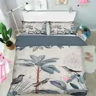 3D Gray Blue Bird 2669NA Bed Pillowcases Quilt Cover Duvet Andrea haase Fay