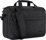 VANKEAN Laptop Briefcase for Women Men, TSA Friendly Expandable 17.3 Inch Laptop Bag, Waterproof Computer Bag with RFID Pocket, Work Bag for Women Messenger Bags, Business/Travel/College, Black