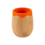 1x Tiny Dining Orange 130ml Bamboo Baby Toddler Sippy Cup BPA Free Drinking