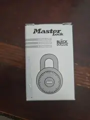 Master Lock Combination Black Padlock 1525 Lock OEM Original Master Control Key