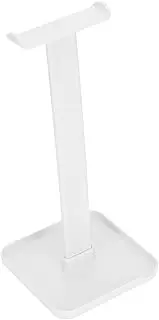 Headset Stand, Premium ABS Headphone Holder Bright Colour Safe Stable for Office for Desk for Home(White)