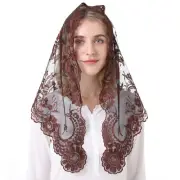 Embroidery Lace Veils Catholic Church Mantillas Chapel Scarf Lace Mass