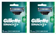 Gillette Mach3+ Refill Cartridges Blades 2x Pack 5(10 counts). New. Freeship.