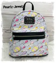 Loungefly Dr. Suess Oh the Places You'll Go Balloon AOP Mini Backpack NWT