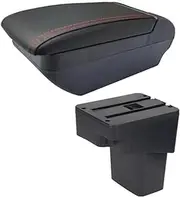 Arm Storage Box for N&issan for Juke for I&nfiniti ESQ Armrest 10-19 Storage Box Car Armrest Box Armrest Storage Box(E Black Line 9usb)