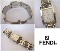 在飛比找Yahoo!奇摩拍賣優惠-♥ FENDI 芬迪 保證100% 真品 【瑞士石英機芯、藍