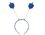 amscan Hanukkah Blue Glitter Headbopper | Party Accessory