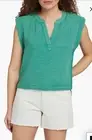 Faherty Dylan Organic Cotton Gauze Shirt Size Small