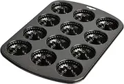 Original Kaiser Inspiration Mini Bundt Cake Mould Tray for 12 Muffins, Muffin Baking Tray 38 x 27 cm, Standard Size, Cupcake Moulds, Small, Non-Stick Coating, Short Baking Time