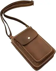 [SLEDEZ] Mens Outdoor Crossbody Bags Men's Leather Shoulder Satchel Bag 12.5x19x6cm