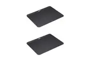 2x Mastercraft 35cm Steel Pro Vitreous Enamel Baking Sheet Kitchen Tray Pan GRY