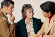 Joseph Campanella Nancy Malone Ross Martin in tv movie Skyway- 1974 Old Photo
