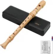 Eastar Soprano Recorder Instrument for Kids Adults Beginners, German fingering C Key Maple Wooden Recorder - German style