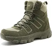 [Zivopah] Men's Tactical Boots Lightweight Hiking Boots Water-resistant Military Army Boots Ankle Duty Hunting Boots