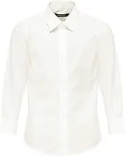 [Suit Lab] Boys Formal Button Up Dress Shirt Off White