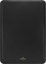 Comfyable Laptop Sleeve 13 Inch Precisely Compatible with MacBook Air M4 2025-2018 & MacBook Pro M2 2022 M1 2020-2016, Faux Leather Cover Case, Black