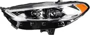 Compatible For Ford Fusion 2017-2019 Headlights DRL Daytime Running Lights Head Lamp LED Bi Xenon Bulb Fog Lights Car Accessory(B,FULL_2 PCS_LHD)