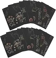 18pcs Scratch Off Scratch Off Cards Craft Scratch Craft Kit Scratch Craft Party Supplies Party Favor Hanging Decor Paper