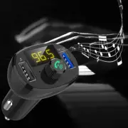 Bluetooth 5.0 Wireless Handsfree Car FM Transmitter MP3 Player 2*USB Charger Kit