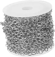 jojofuny 1 Set DIY Jewelry Chain Metal Extender Chains with Lobster Clasp Rings for Crafting for Necklace Bracelet Making