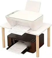 Printer Table Desktop Stand Wooden Elevated Stand Household Desktop Stand Printer Storage Rack Printer Shelf