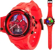 Spider-Man Flashlight Watch for Kids – Light-Up Fun with LCD Display, LED