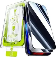 WSKEN for iPhone 16 Pro Max Privacy Screen Protector - [28°Anti Spy][Auto-Dust Removal]Anti Glare Full Coverage 9H Hardness Tempered Glass Easy Installation,Bubble Free,Anti Fingerprint,Anti Scratch