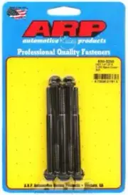 ARP 5-Pack Bolt Kit Hex Head Black Oxide 1/4" UNC x 3.250" UHL 5/16" Socket Head