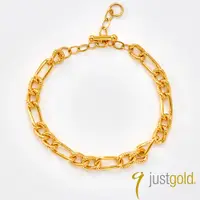 在飛比找誠品線上優惠-【Just Gold 鎮金店】金典臻品 黃金手鍊