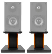 8” Wood Bookshelf Speaker Stands For Dayton Audio B452 4.5" Bookshelf Speakers