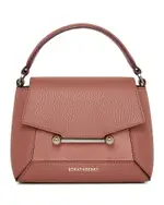 Strathberry Mosaic Nano Leather & Suede Top Handle Bag