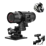 XANES 1080P Bicycle Helmet Camera 120° Wide Angle Bicycle Sports Camera IPX6 Waterproof Mini Motorcycle Helmet Camera Ca