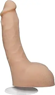 Doc Johnson Signature Series - Lulu of Leolulu - 8 Inch Realistic ULTRASKYN Dildo with Removable Vac-U-Lock Suction Cup - F-Machine & Harness Compatible, for Adults Only, Vanilla