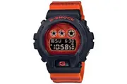 Casio G-Shock Digital Mens Triple Graph Watch Black/Orange DW-6900TD-4DR DW-6900TD-4 DW-6900 2-Years Warranty