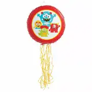 Mini Monster Pull-String Pinata, Party Decor, 1 Piece