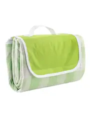 Delilah Gingham 150cm Foldable Picnic Blanket Outdoor Mat w/ Carry Handle Sage