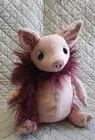 Jellycat Glamorama Pig 12" Pink Plush Stuffed Animal Toy Furry Boa NWT Piggy