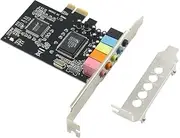 GODSHARK PCIe Sound Card - Internal 5.1 Audio Card for PC Windows 8/7 with Low Profile Bracket, 3D Stereo PCI-e CMI8738 Chip Adapter