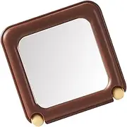 Folding Cosmetic Mirror Portable Table Vanity Mirror with Magnifying Feature for Makeup Application Eyebrow Grooming